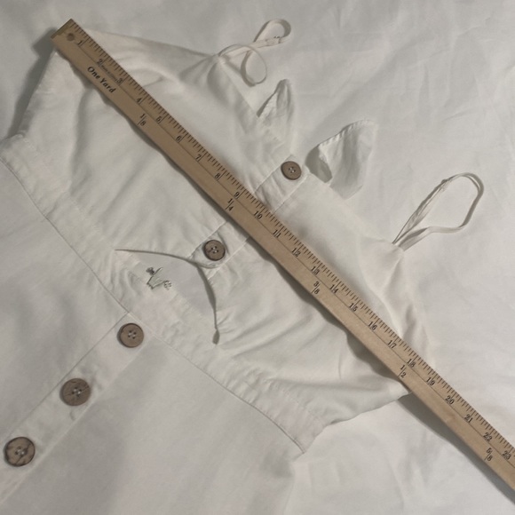 Cotton Candy LA White Adjustable Spaghetti Strap Cut Out Back Mini Dress Size L - Picture 13 of 16